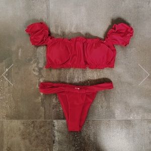Off the shoulder bikini set